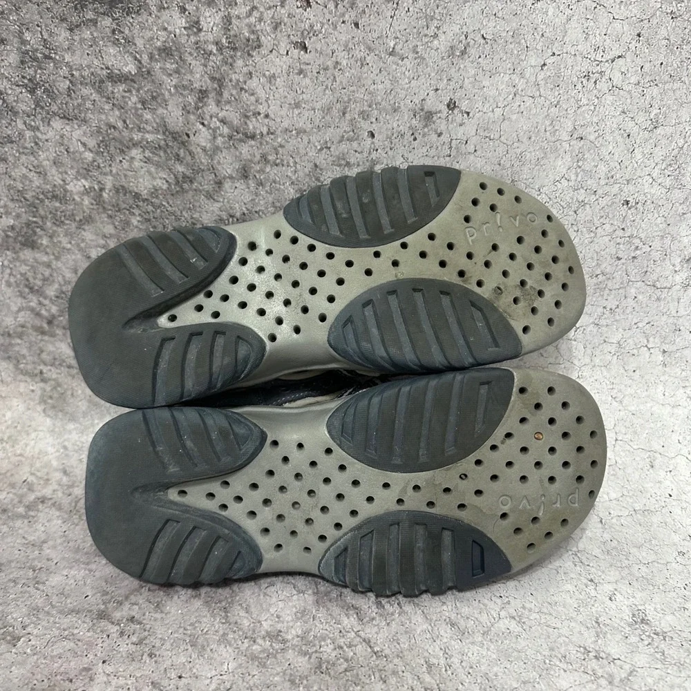 Privo by Clarks Trail Sandals Men 7.5 Blue Gray Hiking Closed Toe Bungee Strap